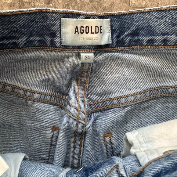 AGOLDE Riley High Rise Crop Size 24 Color Zypher - Picture 5 of 6